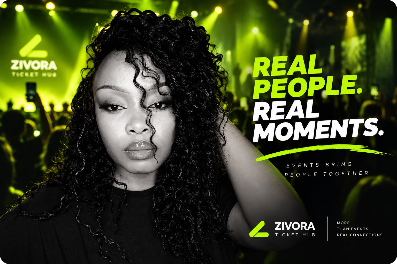 Real people. Real moments. — a Zivora attendee at a live event
